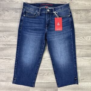 Lucky Brand The Pedal Pusher Capri Jeans Medium Wash sz 6/28